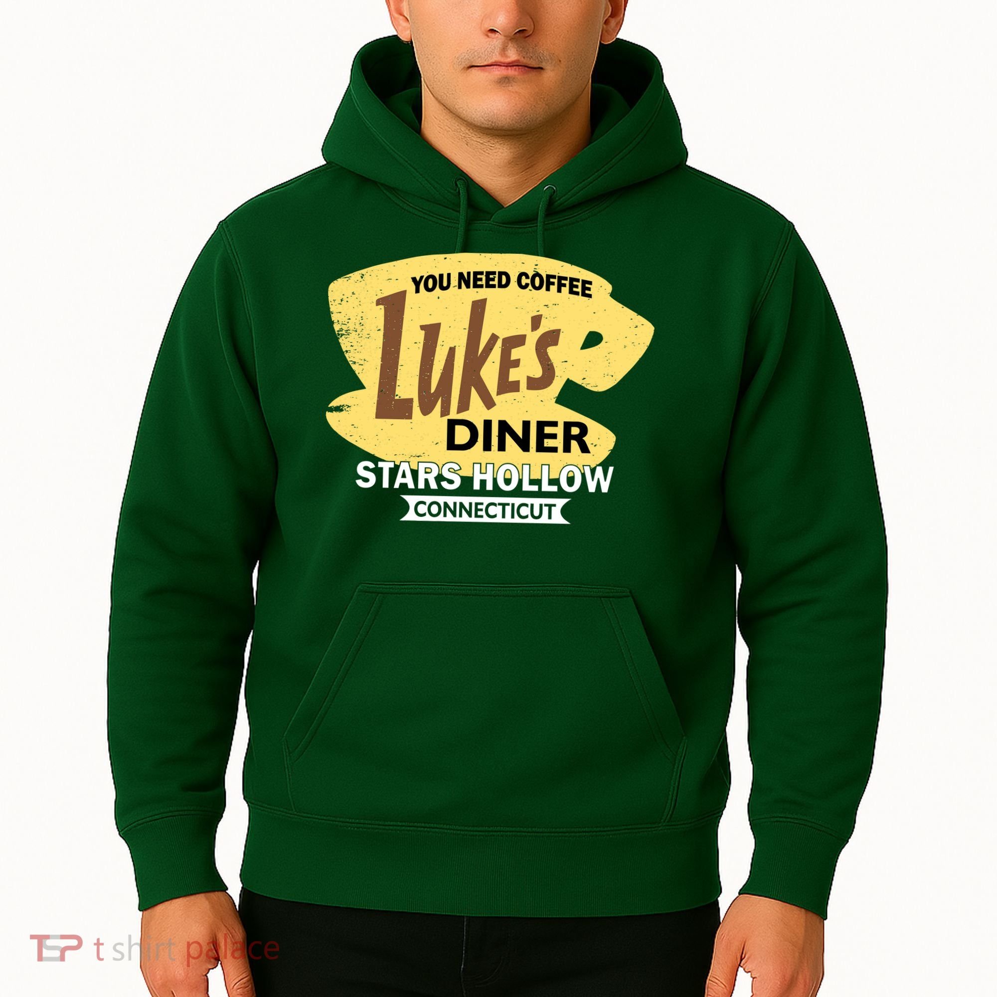 Vintge Luke's Diner Stars Hollow Connecticut Hoodie