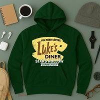 Vintge Luke's Diner Stars Hollow Connecticut Hoodie thumb 3