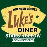 Vintge Luke's Diner Stars Hollow Connecticut Hoodie thumb 7
