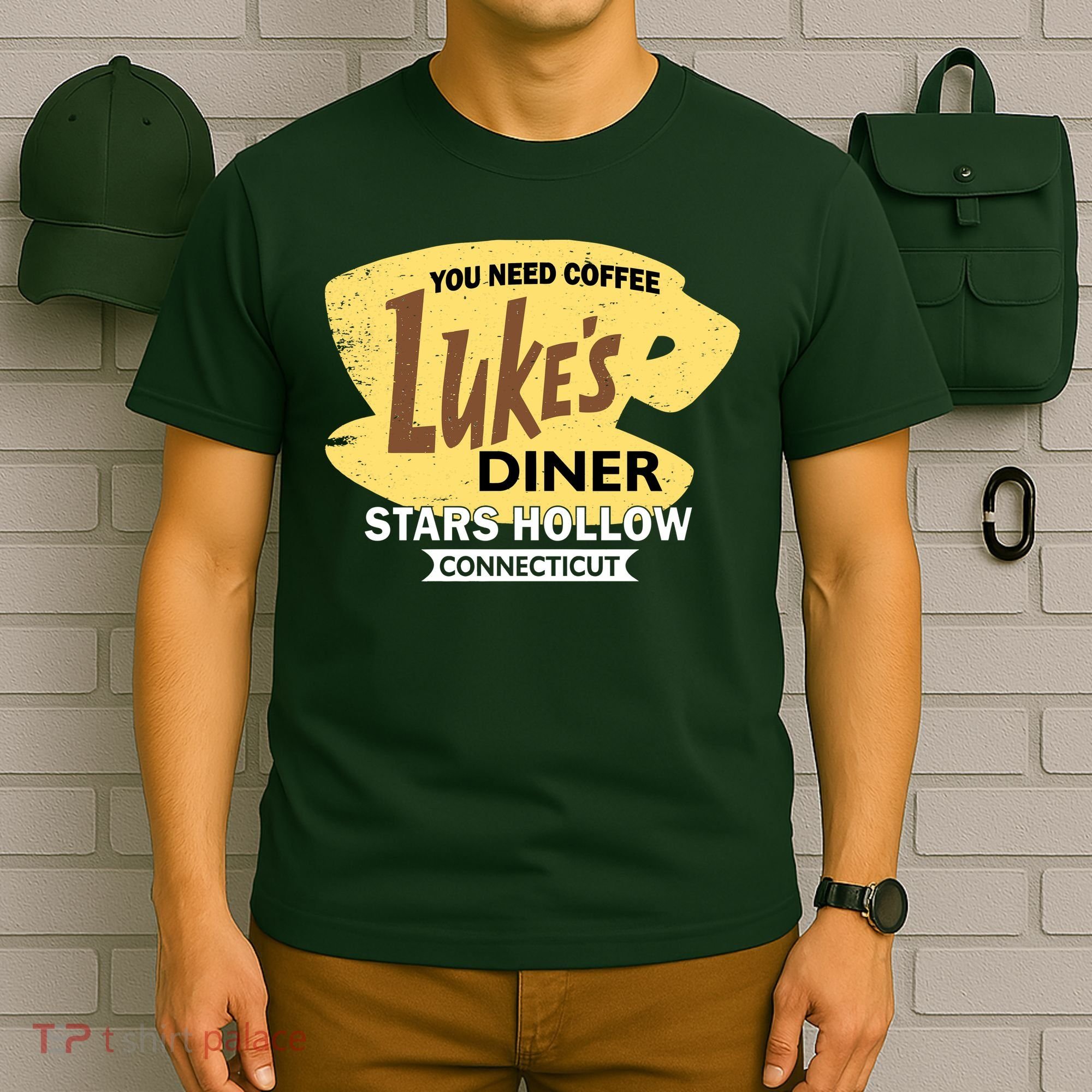 Vintge Luke's Diner Stars Hollow Connecticut T-Shirt