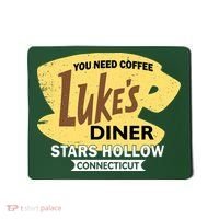 Vintge Luke's Diner Stars Hollow Connecticut Mousepad thumb 0