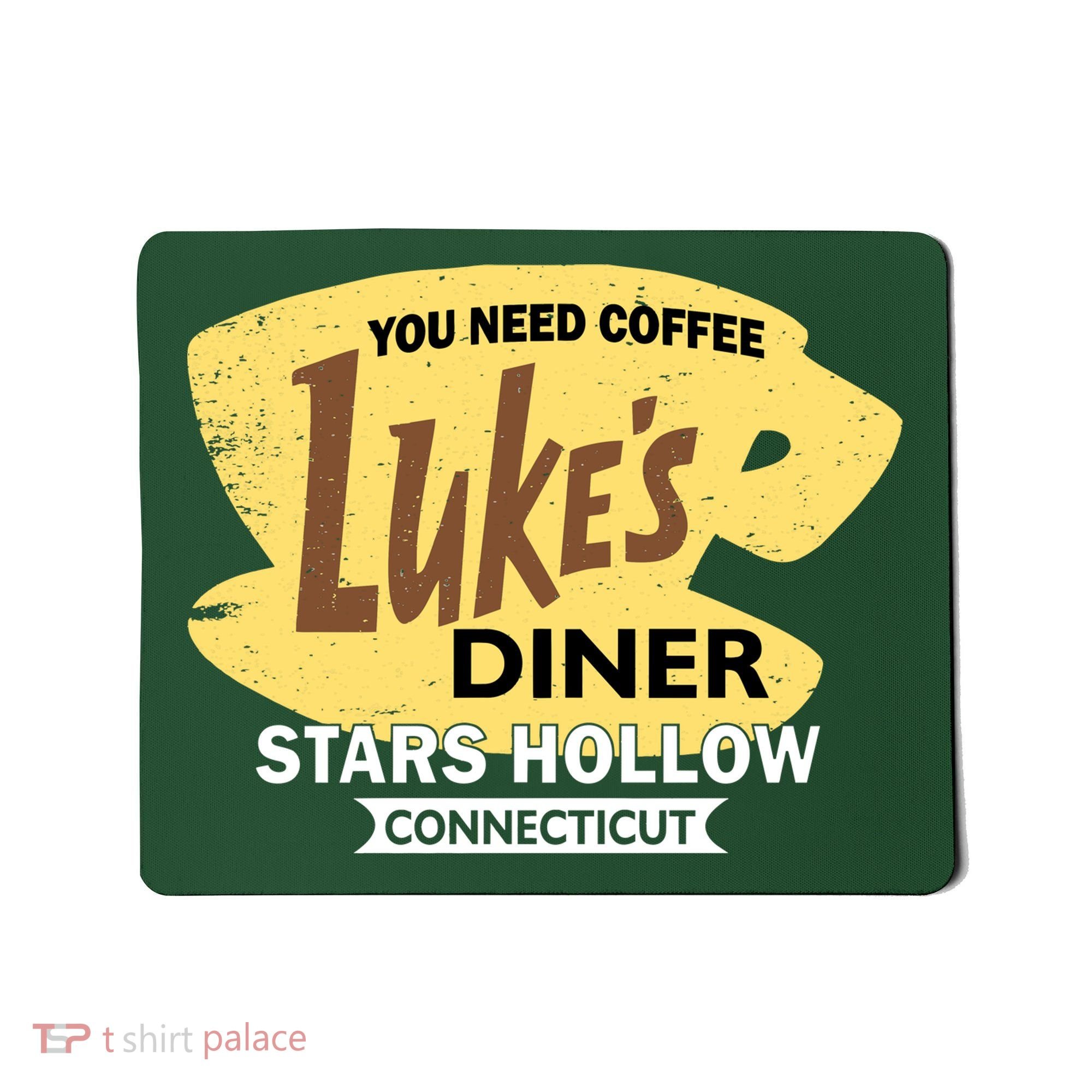 Vintge Luke's Diner Stars Hollow Connecticut Mousepad
