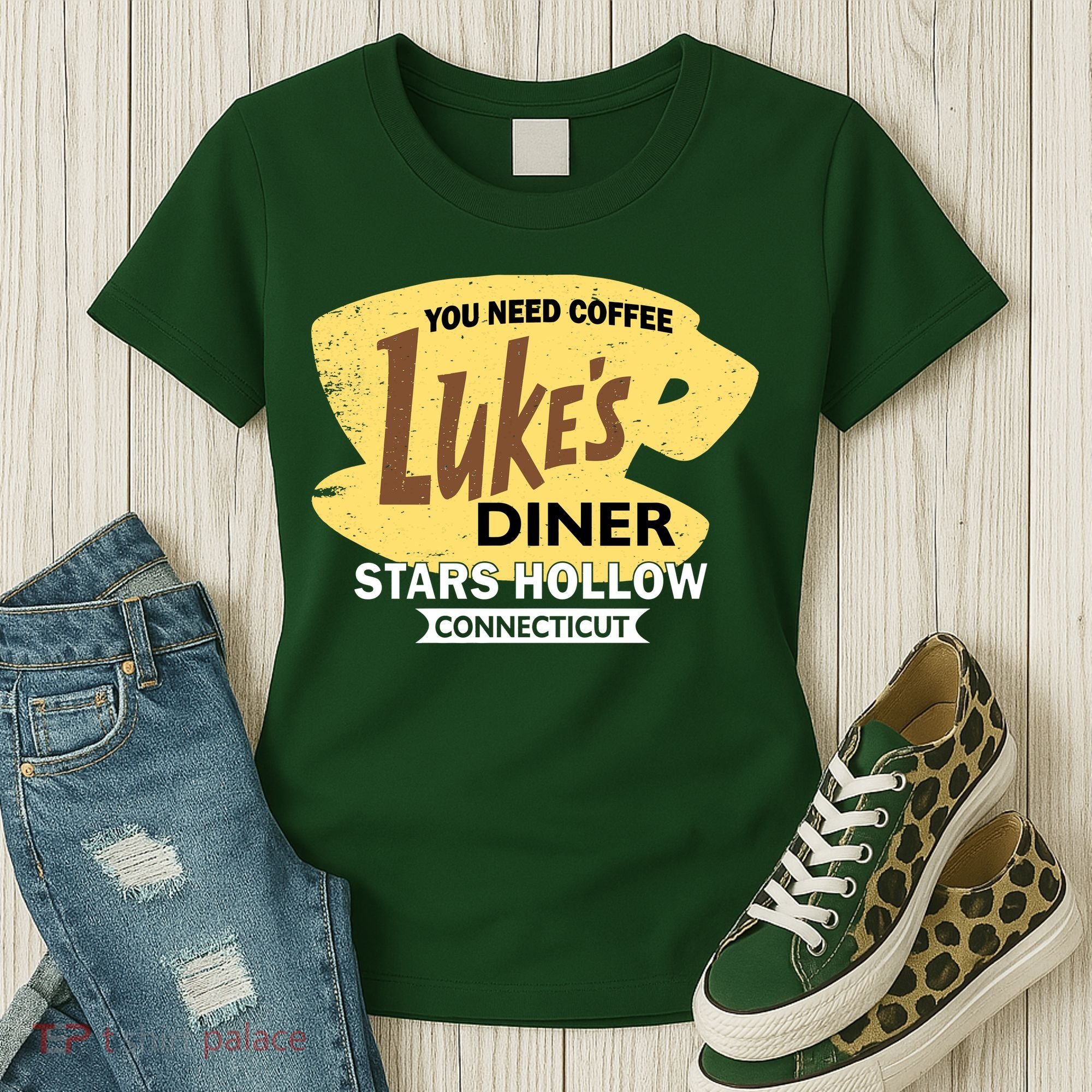 Vintge Luke's Diner Stars Hollow Connecticut Women's T-Shirt