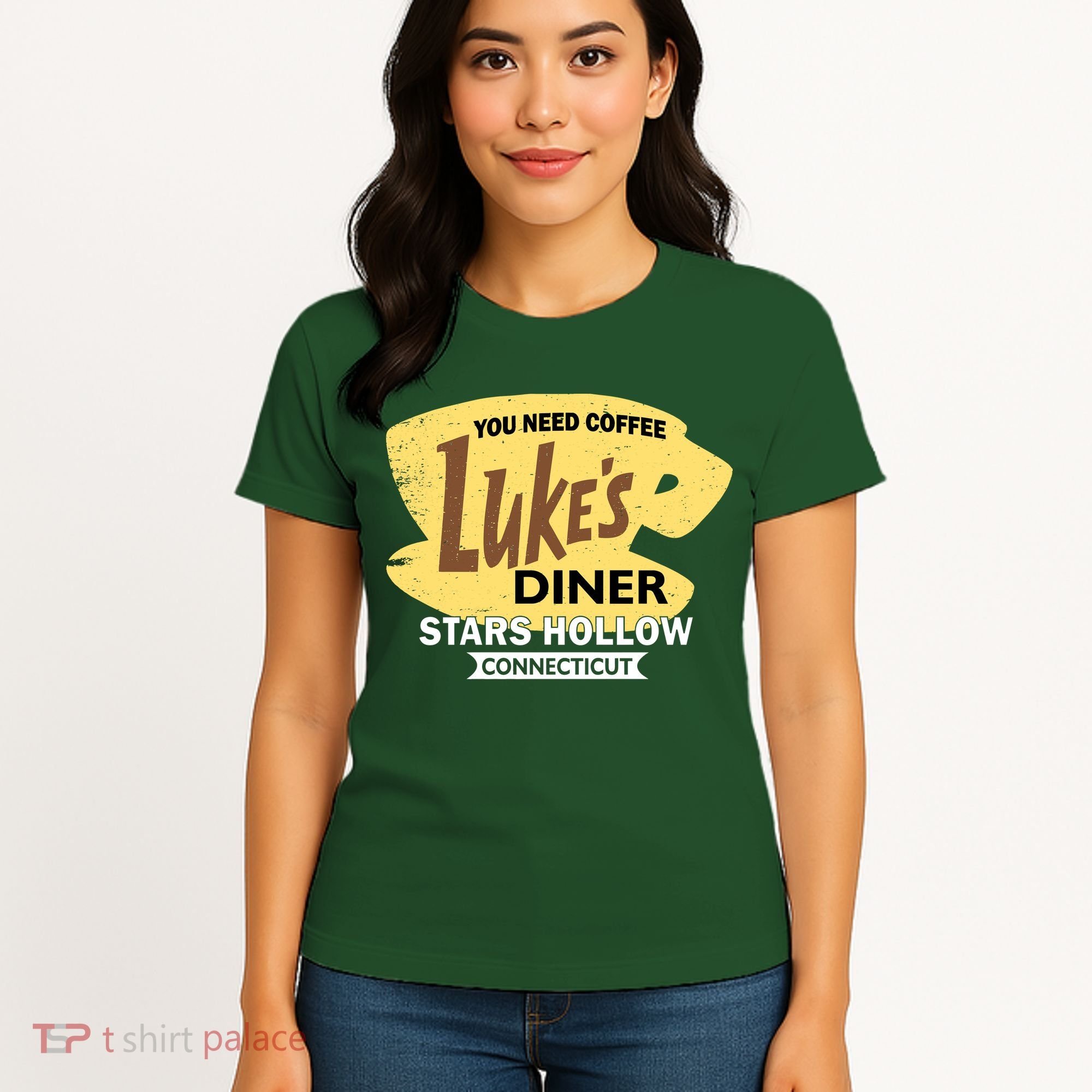 Vintge Luke's Diner Stars Hollow Connecticut Women's T-Shirt