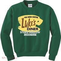Vintge Luke's Diner Stars Hollow Connecticut Kids Sweatshirt thumb 0