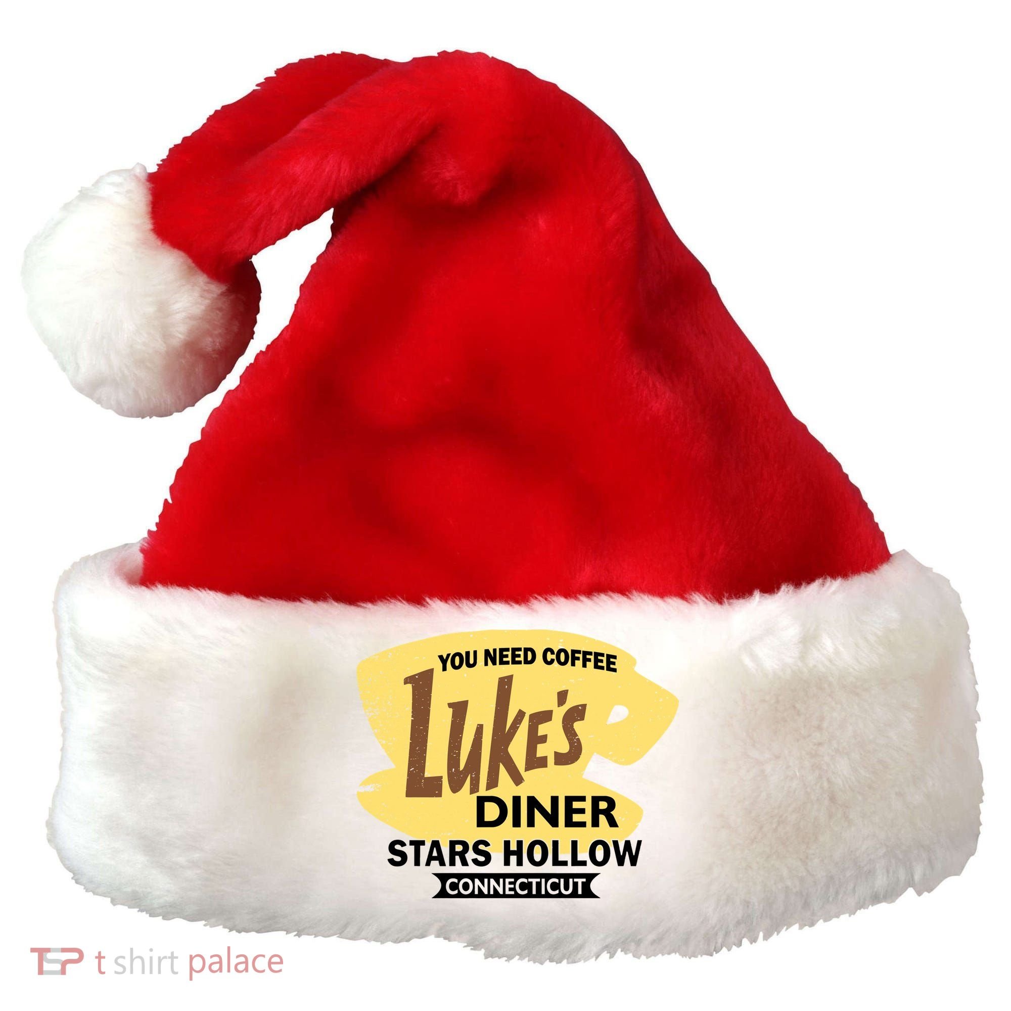 Vintge Luke's Diner Stars Hollow Connecticut Santa Hat