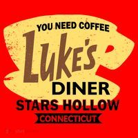 Vintge Luke's Diner Stars Hollow Connecticut Santa Hat thumb 1