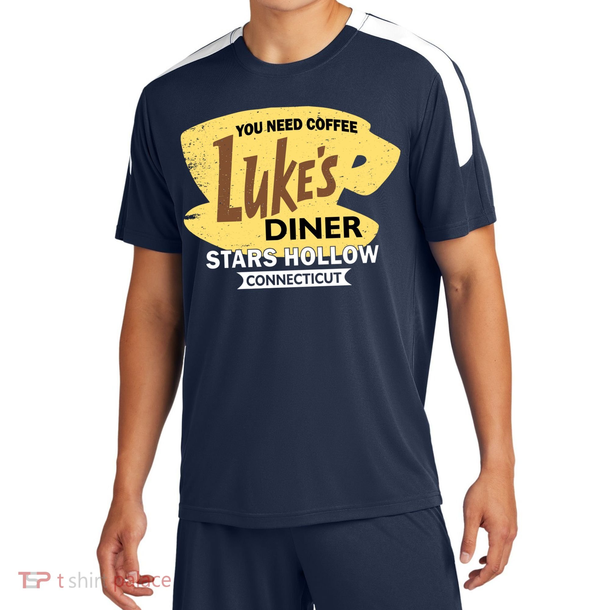 Vintge Luke's Diner Stars Hollow Connecticut Sport-Tek Competitor United Soccer Jersey
