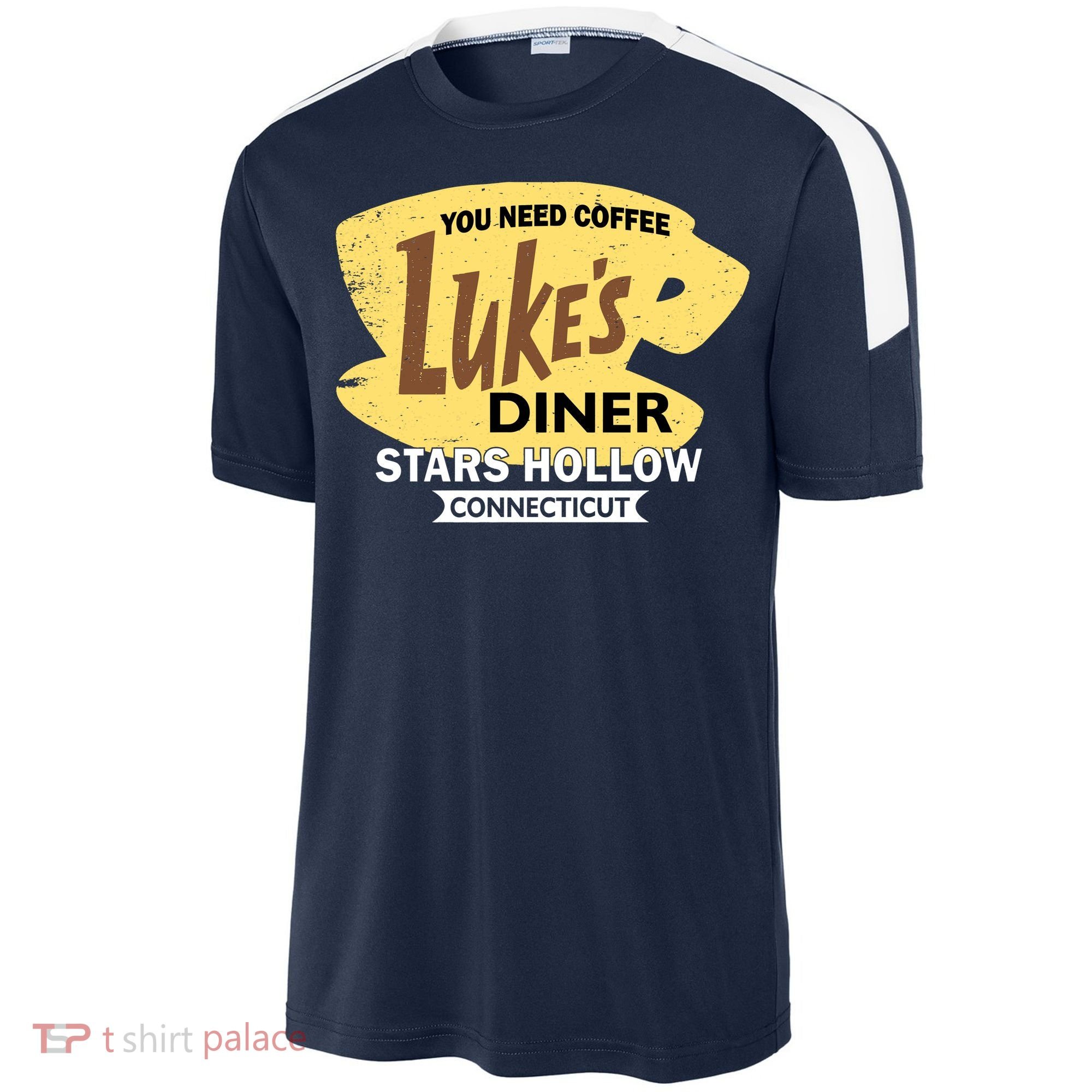 Vintge Luke's Diner Stars Hollow Connecticut Sport-Tek Competitor United Soccer Jersey