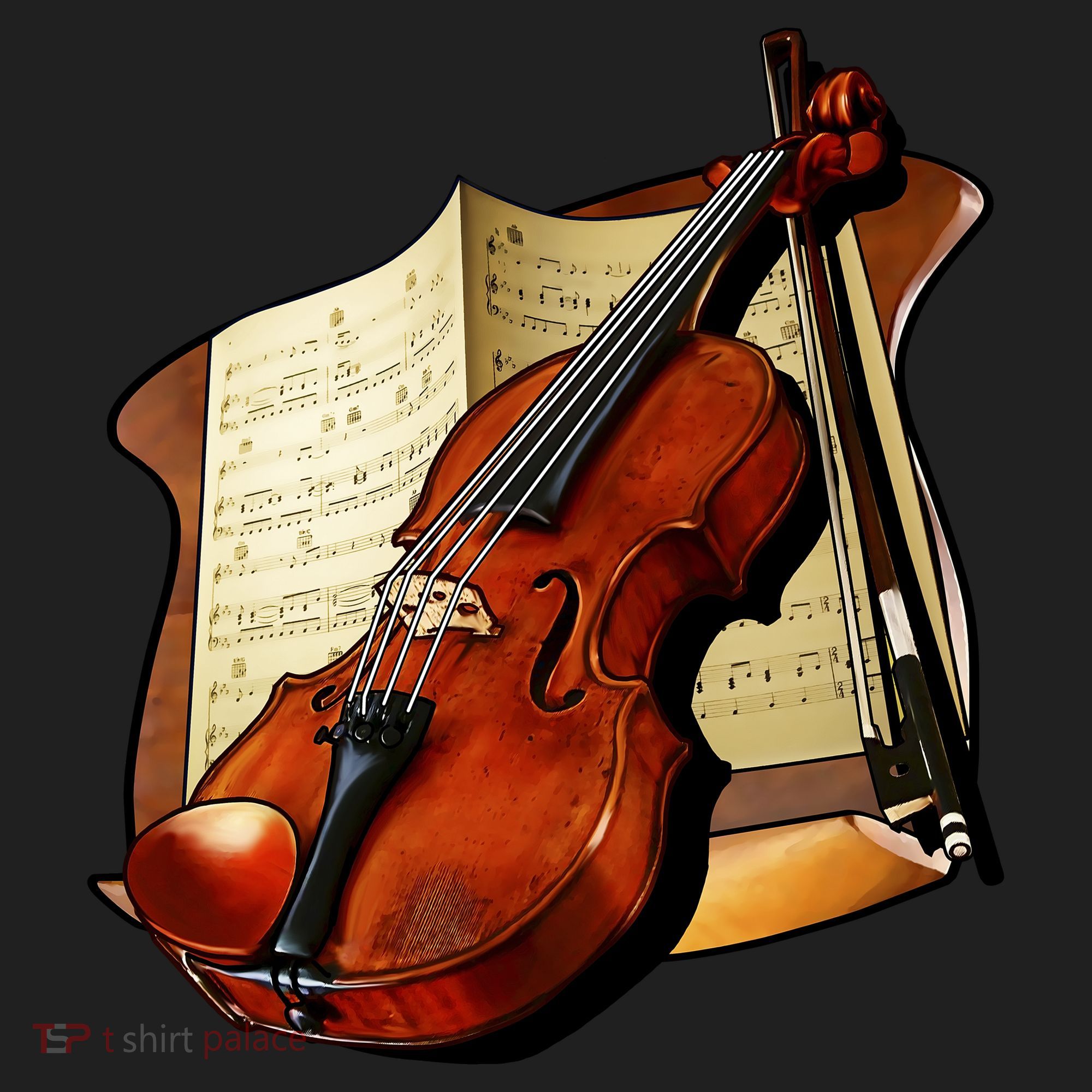 Violin and Sheet Music Women's Sweatshirt