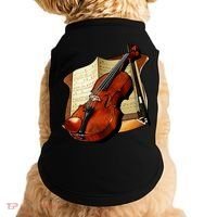 Violin and Sheet Music Doggie Tank thumb 0