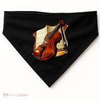 Violin and Sheet Music USA-Made Doggie Bandana thumb 0