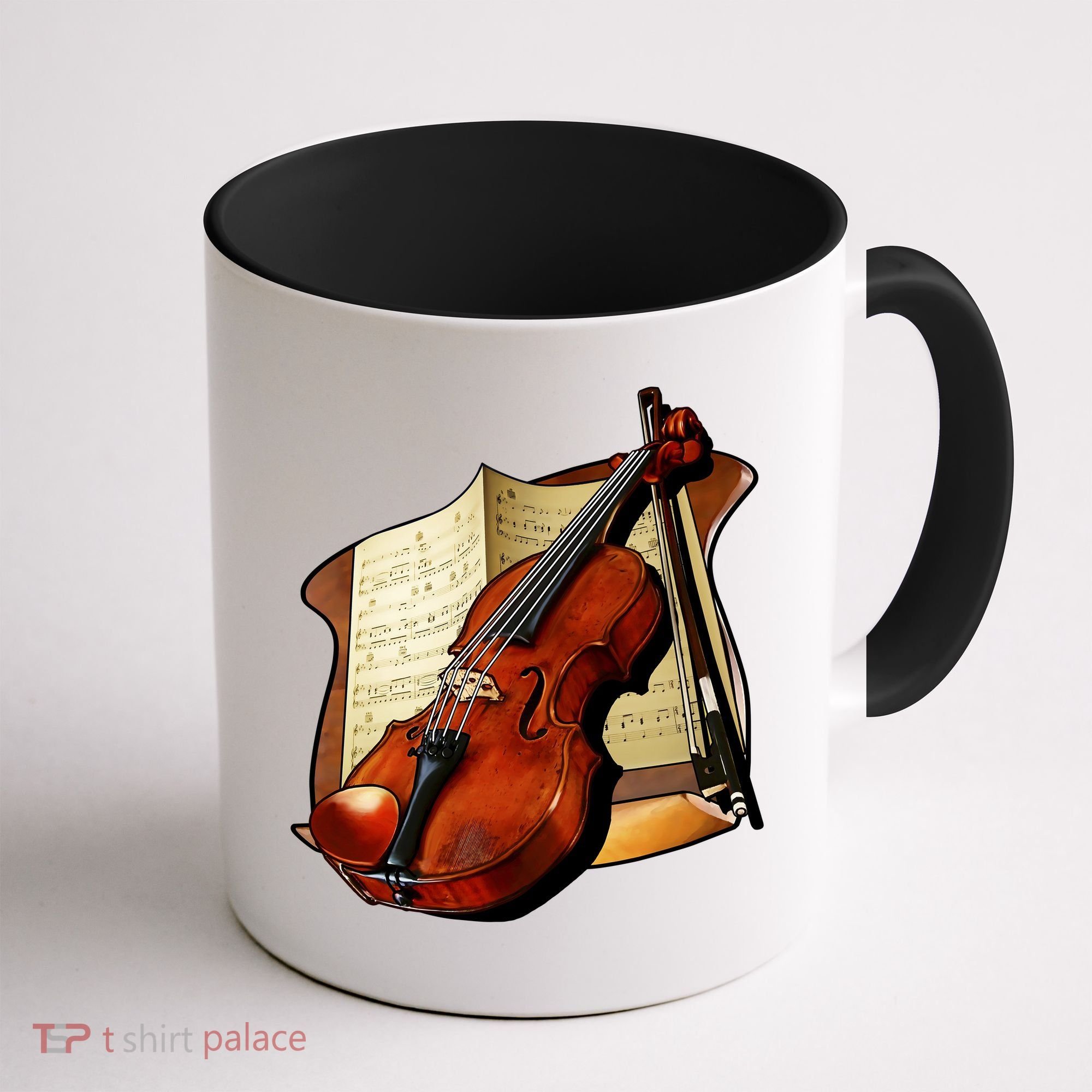 Violin and Sheet Music Coffee Mug