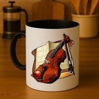 Violin and Sheet Music Coffee Mug thumb 4