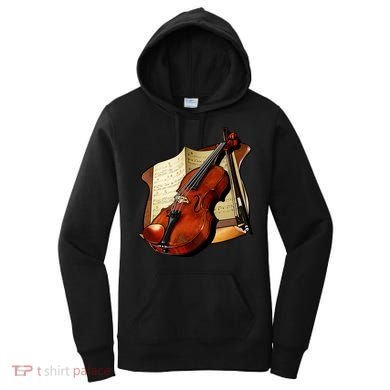 Violin and Sheet Music Women's Hoodie
