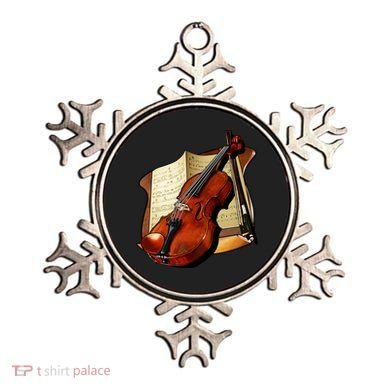 Violin and Sheet Music Ornament