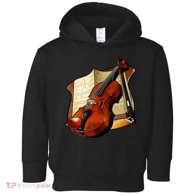 Violin and Sheet Music Toddler Hoodie