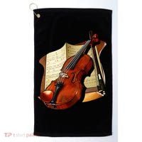 Violin and Sheet Music Golf Towel thumb 0
