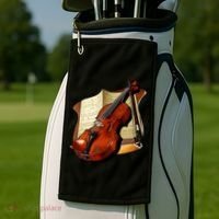 Violin and Sheet Music Golf Towel thumb 2
