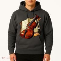 Violin and Sheet Music Hoodie thumb 2