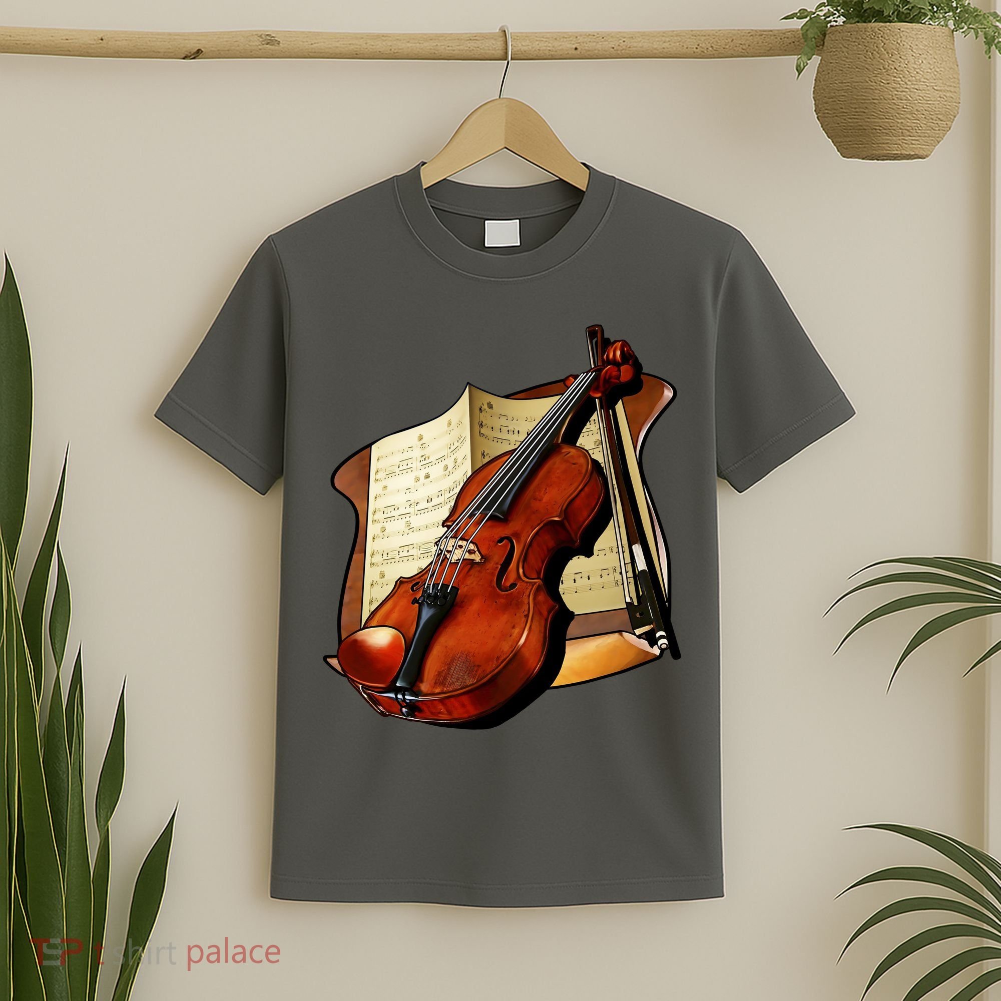 Violin and Sheet Music T-Shirt