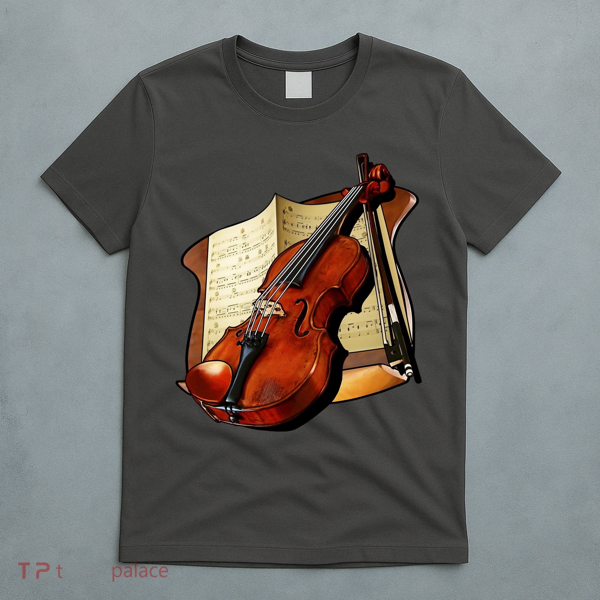 Violin and Sheet Music T-Shirt