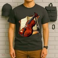 Violin and Sheet Music T-Shirt thumb 6
