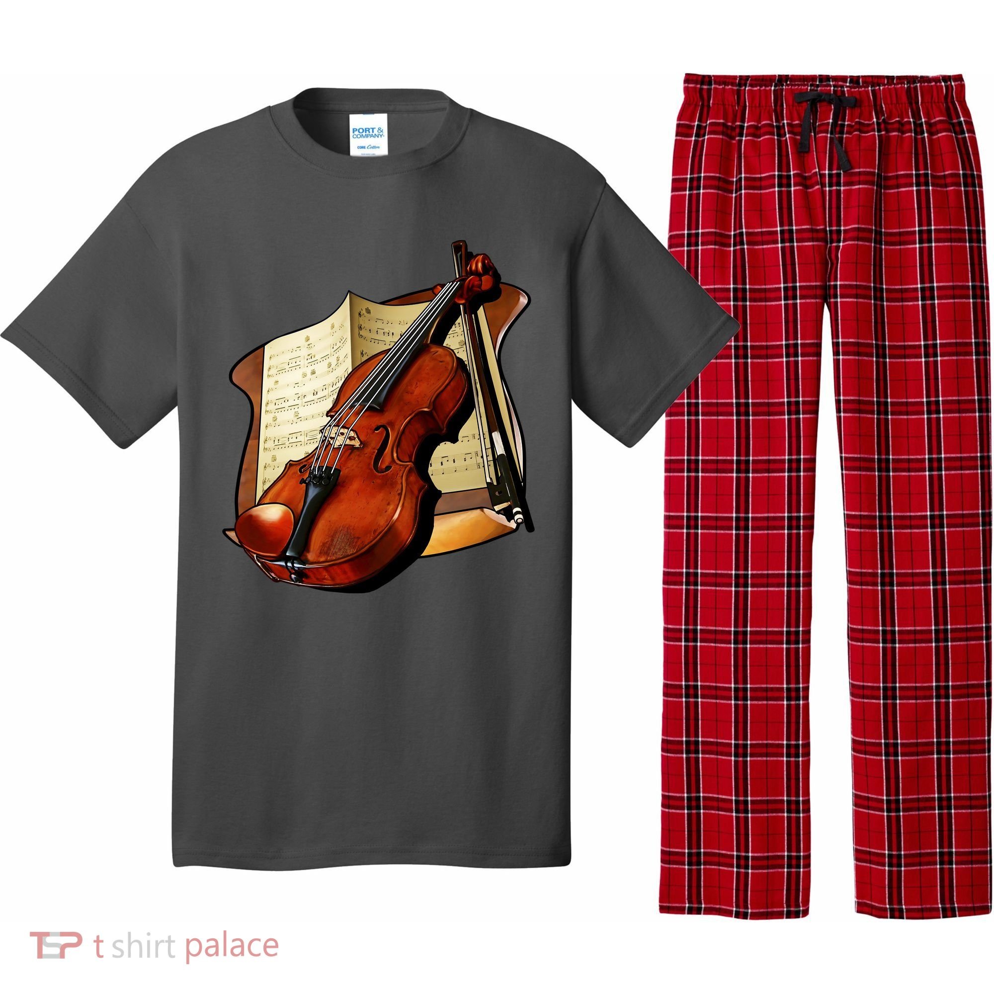 Violin and Sheet Music Pajama Set