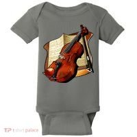 Violin and Sheet Music Baby Bodysuit thumb 0