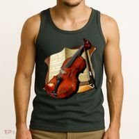 Violin and Sheet Music Tank Top thumb 3