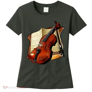 Violin and Sheet Music Women's T-Shirt