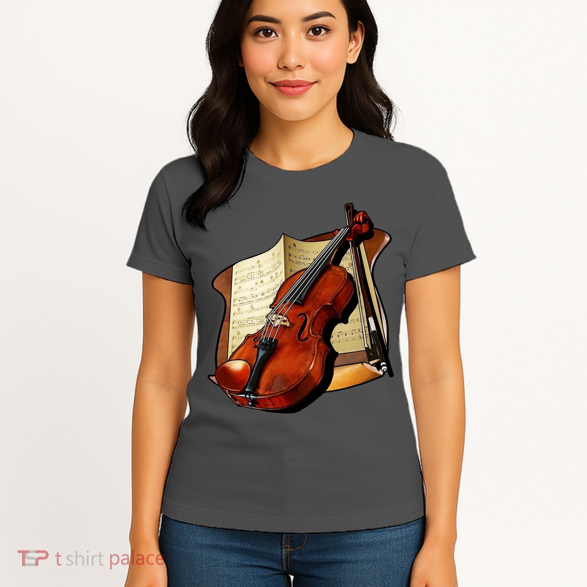 Violin and Sheet Music Women's T-Shirt