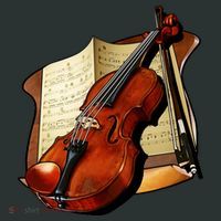 Violin and Sheet Music Women's T-Shirt thumb 6