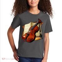 Violin and Sheet Music Kids T-Shirt thumb 2