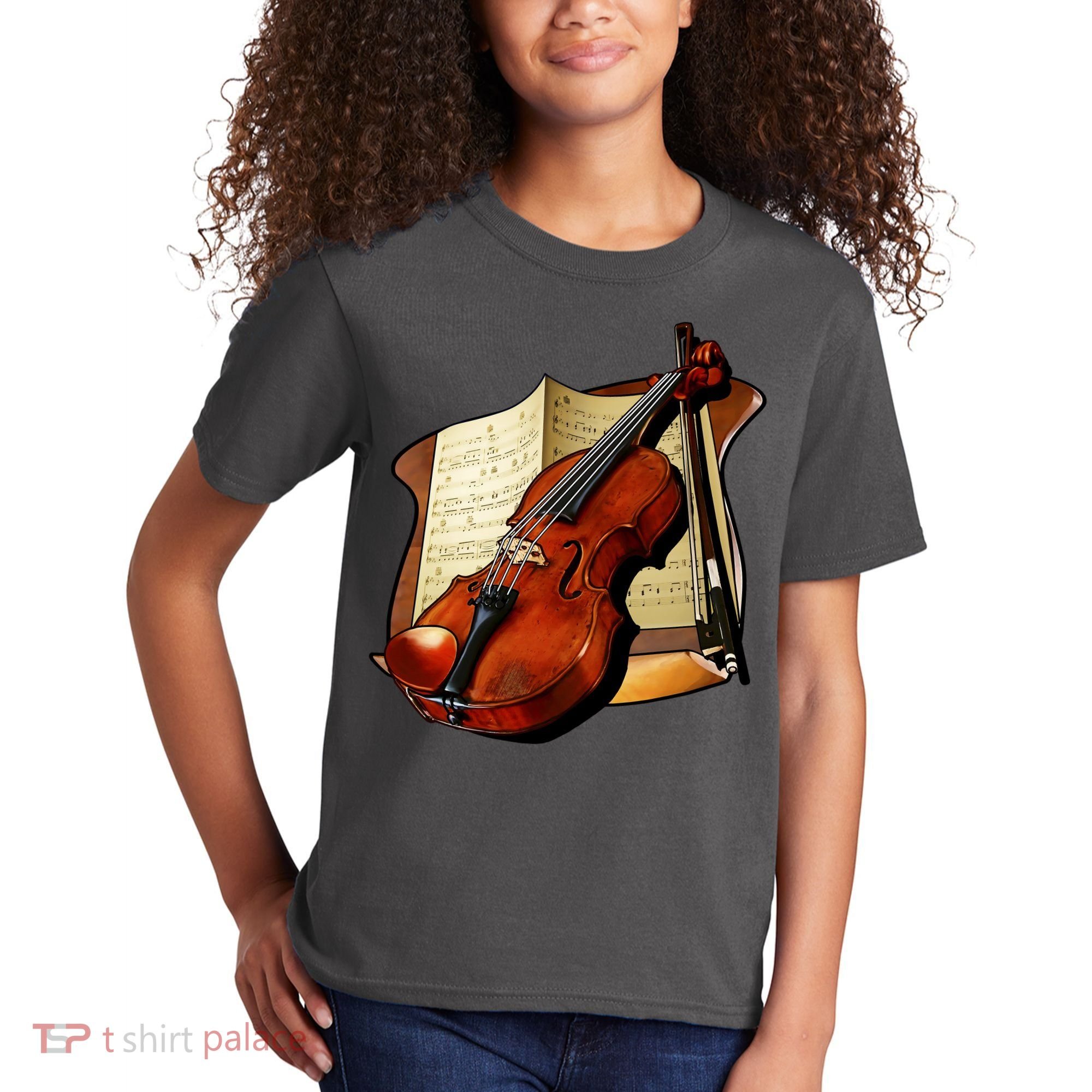 Violin and Sheet Music Kids T-Shirt