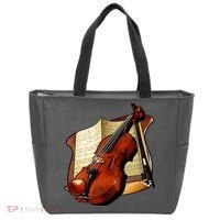 Violin and Sheet Music Tote Bag thumb 0