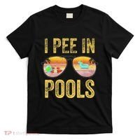 Vintage I Pee In Pools Funny T-Shirt thumb 0