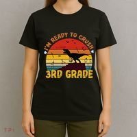 Vintage I'm Ready To Crush 3rd Grade Dinosaur Back To School T-Shirt thumb 4