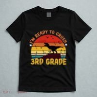 Vintage I'm Ready To Crush 3rd Grade Dinosaur Back To School T-Shirt thumb 5