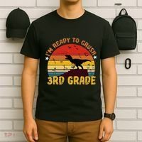 Vintage I'm Ready To Crush 3rd Grade Dinosaur Back To School T-Shirt thumb 6
