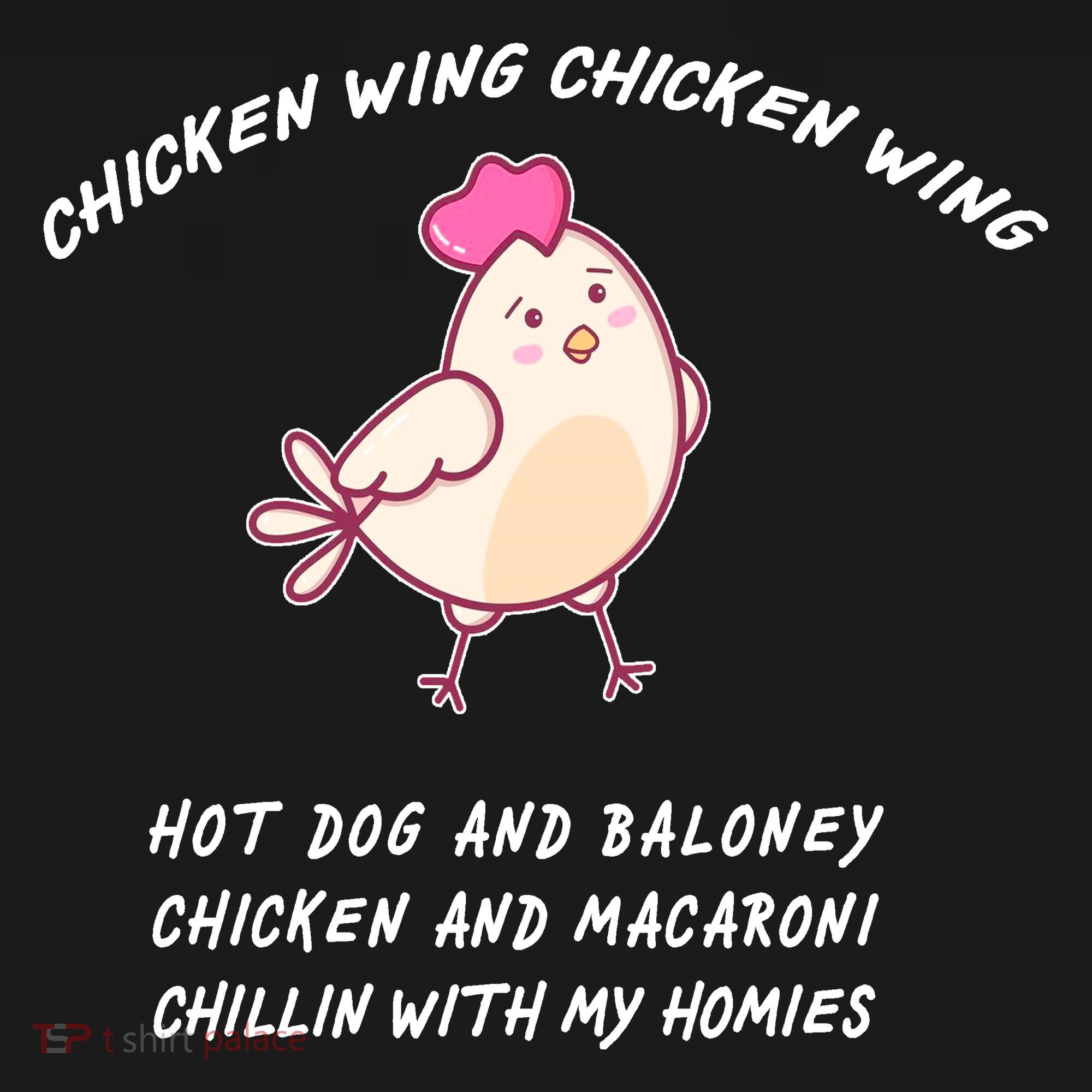 Viral Chicken Wing Chicken Wing Hot Dog & Bologna Song USA-Made Doggie Bandana
