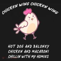 Viral Chicken Wing Chicken Wing Hot Dog & Bologna Song Ornament thumb 1