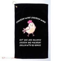 Viral Chicken Wing Chicken Wing Hot Dog & Bologna Song Golf Towel thumb 0