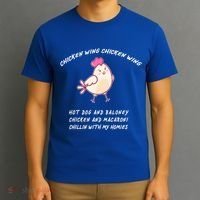 Viral Chicken Wing Chicken Wing Hot Dog & Bologna Song T-Shirt thumb 3