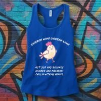Viral Chicken Wing Chicken Wing Hot Dog & Bologna Song Women's Tank Top thumb 3