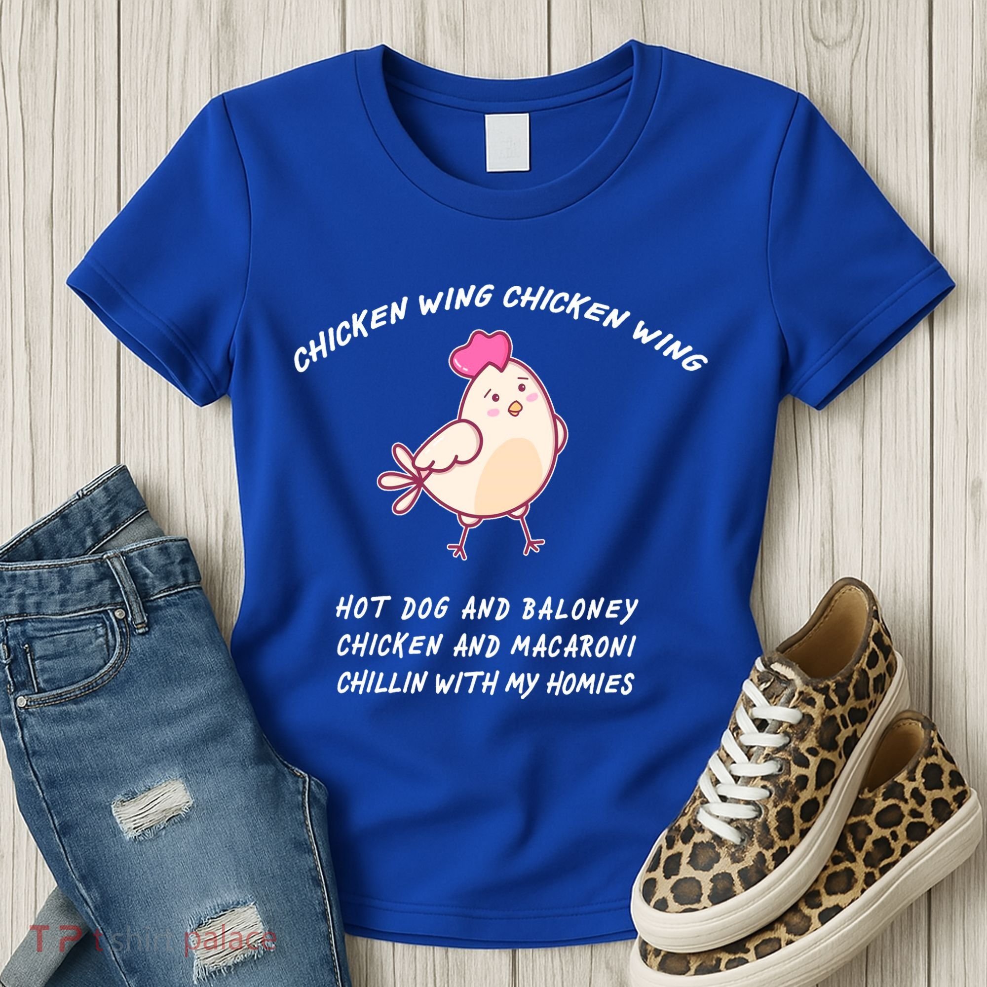 Viral Chicken Wing Chicken Wing Hot Dog & Bologna Song Women's T-Shirt