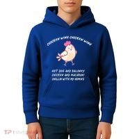 Viral Chicken Wing Chicken Wing Hot Dog & Bologna Song Kids Hoodie thumb 4
