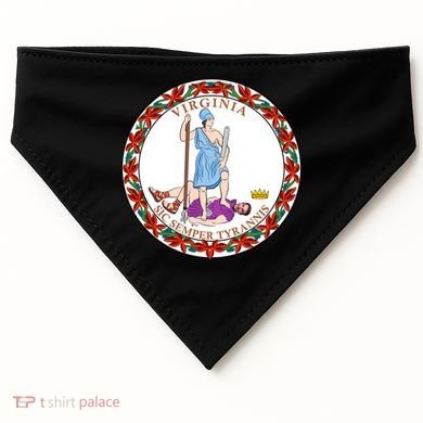 Virginia Sic Semper Tyrannis With Governor Northam USA-Made Doggie Bandana