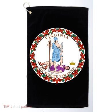 Virginia Sic Semper Tyrannis With Governor Northam Golf Towel
