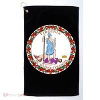 Virginia Sic Semper Tyrannis With Governor Northam Golf Towel thumb 0